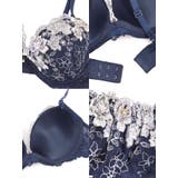 フラワー刺繍＆レースポイントビジューブラ＆ショーツセット ガーリーランジェリー … | Retica | 詳細画像7 