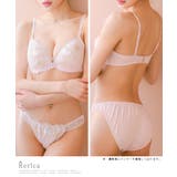 ロマンティック刺繍レース×ビジューブラ&ショーツセット ガーリーランジェリー | Retica | 詳細画像5