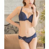 ローズ刺繍ワンカラーサテンブラ＆ショーツセット セクシーランジェリー 勝負下着 | Retica | 詳細画像4 