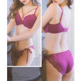 クロスコードフラワーレースブラ&ショーツセット セクシーランジェリー 勝負下着 | Retica | 詳細画像3