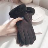 レディース スマホ対応 タッチパネル対応 裏起毛 ファー手袋  | M.Y.A. | 詳細画像4 