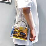 リングハンドルバッグ ミニバッグ クリアバッグ ビニールバッグ ポーチ | M.Y.A. | 詳細画像5