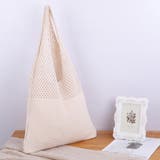 アイボリー | トートバッグ ショルダーバッグ クロシェ | M.Y.A.