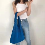 ブルー | トートバッグ ショルダーバッグ クロシェ | M.Y.A.