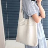 ホワイト | トートバッグ ショルダーバッグ クロシェ | M.Y.A.