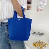 ブルー | ミニトートバッグ ハンドバッグ 帆布 | M.Y.A.