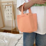 オレンジ | ミニトートバッグ ハンドバッグ 帆布 | M.Y.A.