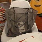 グレー | メッシュトートバッグ エコバッグ 折りたたみ  | M.Y.A.