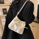 リボンデザイン ミニショルダーバッグ トートバッグ | M.Y.A. | 詳細画像6 