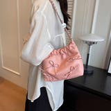 リボンデザイン ミニショルダーバッグ トートバッグ | M.Y.A. | 詳細画像4 