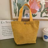 マスタード | ミニトートバッグ ハンドバッグ コーデユロイ | M.Y.A.