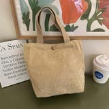 ベージュ | ミニトートバッグ ハンドバッグ コーデユロイ | M.Y.A.