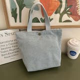 ブルー | ミニトートバッグ ハンドバッグ コーデユロイ | M.Y.A.