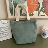 グリーン | ミニトートバッグ ハンドバッグ コーデユロイ | M.Y.A.