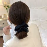 【3色セット】 シュシュ ヘアゴム ヘアバンド オーガンジー | M.Y.A. | 詳細画像5 