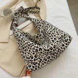 ホワイト | トートバッグ ショルダーバッグ ヒョウ柄 レオパード | M.Y.A.