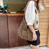 トートバッグ ショルダーバッグ ヒョウ柄 レオパード | M.Y.A. | 詳細画像9