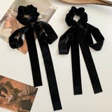シュシュ ヘアゴム ヘアバンド リボン ベルベット | M.Y.A. | 詳細画像4 