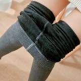 リブ編み 裏起毛 レギンス タイツ トレンカ 厚手 レディース   | M.Y.A. | 詳細画像10 