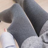 リブ編み 裏起毛 レギンス タイツ トレンカ 厚手 レディース   | M.Y.A. | 詳細画像16 