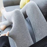 リブ編み 裏起毛 レギンス タイツ トレンカ 厚手 レディース   | M.Y.A. | 詳細画像21 