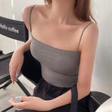 カップ付きキャミソール インナー ルームウェア フィットネス | M.Y.A. | 詳細画像1 