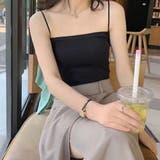 カップ付きキャミソール インナー ルームウェア フィットネス | M.Y.A. | 詳細画像5 