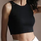 ブラック/ショート丈 | リブタンクトップ アメスリタンク アメリカンスリーブ | M.Y.A.