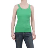 グリーン | キャミソール レース リブ 薄手 下着 肌着 速乾 サラサラ | M.Y.A.