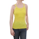 ライトイエロー | キャミソール レース リブ 薄手 下着 肌着 速乾 サラサラ | M.Y.A.