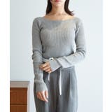 グレー | RIB KNIT TOP | My shawty
