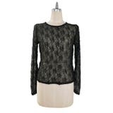 ブラック | LACE GATHER TOP | My shawty