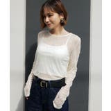 LACE GATHER TOP | My shawty | 詳細画像6