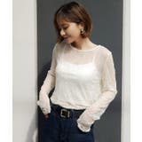 LACE GATHER TOP | My shawty | 詳細画像7