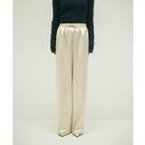 アイボリー | SATIN EASY WIDE PANTS | My shawty