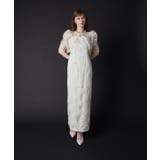 アイボリー | PUFFY FLOWER DRESS | My shawty