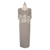 グレージュ | BIG RIBON BUISTIER DRESS | My shawty