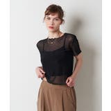 ブラック | DOT TULE TOP | My shawty