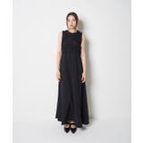 ブラック | LINEN LIKE GATHER ONEPIECE | My shawty