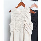 LINEN LIKE GATHER ONEPIECE | My shawty | 詳細画像9