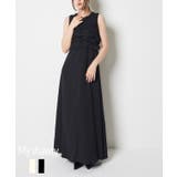 LINEN LIKE GATHER ONEPIECE | My shawty | 詳細画像1