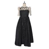 ブラック | RIBBON MOTIF JACQUARD DRESS | My shawty