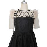 RIBBON MOTIF JACQUARD DRESS | My shawty | 詳細画像11