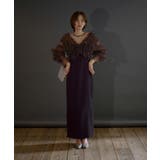 パープル×モカ | 2WAY TULE BOLERO DRESS | My shawty