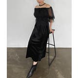 ブラック | 2WAY VELVET DRESS | My shawty