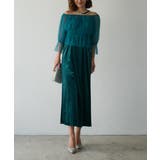 ブルーグリーン | 2WAY VELVET DRESS | My shawty