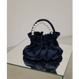 ネイビー | 3WAY SATIN PEARL BAG | My shawty