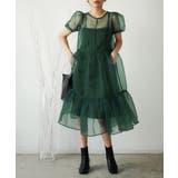 グリーン | BRENDA ORGANDY MIDI DRESS | My shawty