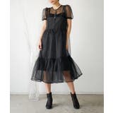 ブラック | BRENDA ORGANDY MIDI DRESS | My shawty