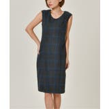 チャコールグレー | CHECK WOOL DRESS | My shawty